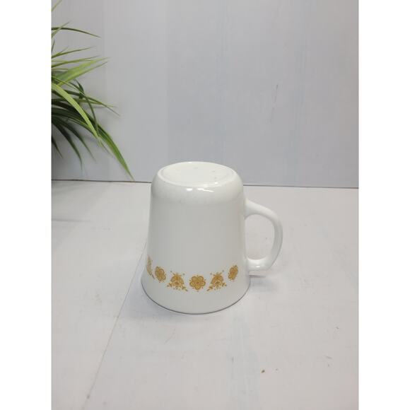 Vintage Mug Corning Ware Mug  Butterfly Gold, Milk Glass, D Handle Coffee Cup - Picture 2 of 5